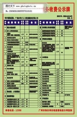 广州市职业中介服务收费公示牌制度解析